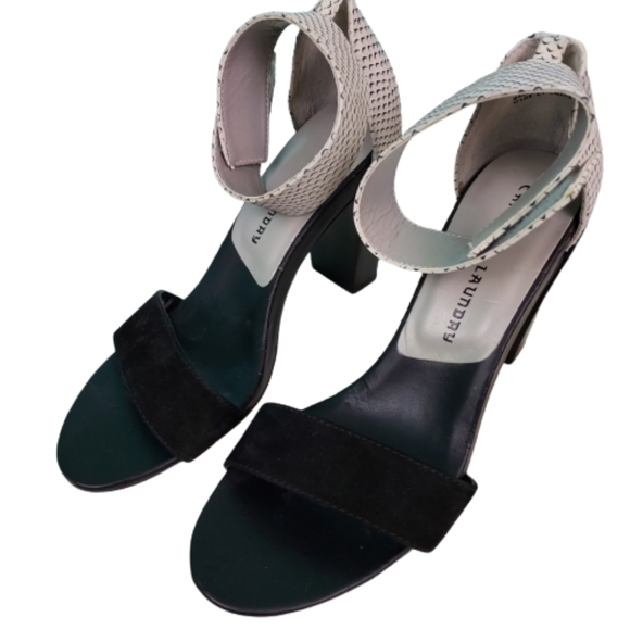 Chinese Laundry 4" heels, women's size 8.5, black and grey - Picture 2 of 7